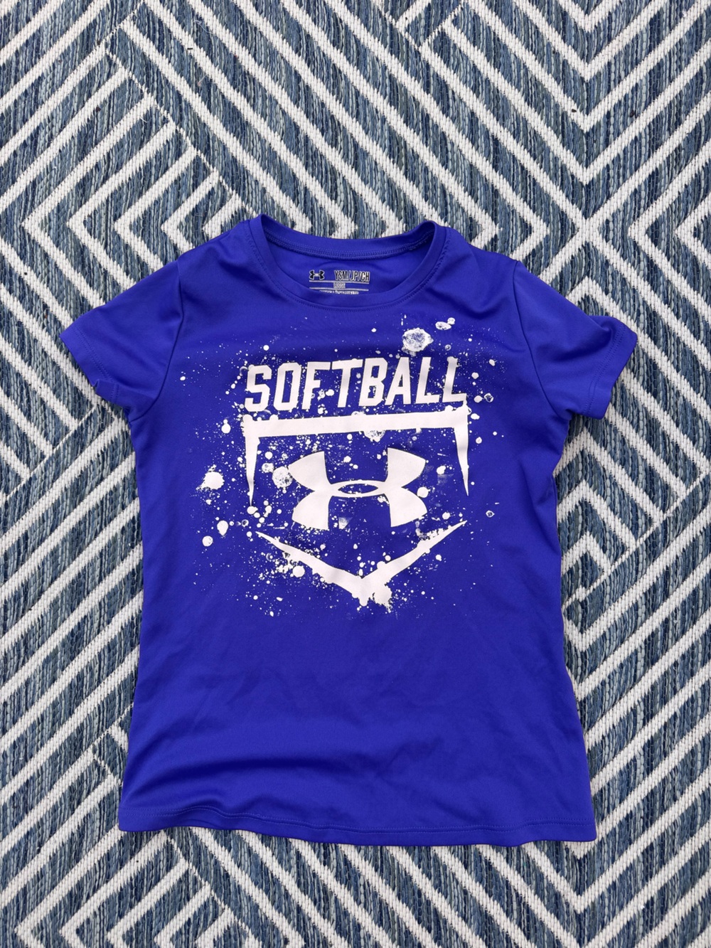 Under Armour Purple Girls' Softball Graphic Tee